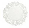 RND LACE DOILY 12IN EMBSSD WHI BOND 1000