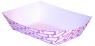 FOOD TRAY 25 1/4# RED WEAVE 1000