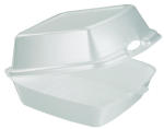 FOAM HINGED CNTNR MED SANDWICH WHI 2/200