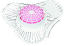 PARA URINAL SCREEN W/ DEOD BLOCK CHERRY 12