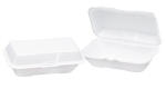 CNTR FOAM HINGED HOAGIE WHI 125/PK 4/CS