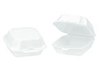 CNTR FOAM SANDWICH HINGED MED WHI 125/PK 4