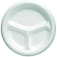 CELEBRITY PLT FOAM 3COMP 8 7/8IN WHI 125/P