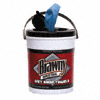 BRAWNY IND. WET HAND TWL PAIL,BLUE WIPES 6