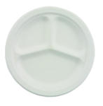 3 COMPART PLT 10.25 IN PPR WHI 500