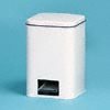 STEP-ON CAN RECEPT 18QT MTL WHI