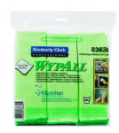 WYPALL MICROFIBER CLOTHS GREEN 4/6'S