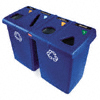 95 GALLON RECYCLE STATION, DARK BLUE