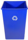 SQ RECYCL RECEPT 35 GL BLU 4/CTN