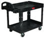 SERVICE 2 SHELF CART 36X24 STRUCT FOAM BLA