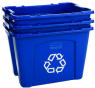 RECYCLING BX 14 GL W/PCR BLU 6