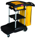 HI-CPCTY CLNG CART 49.75X22X44 BLA