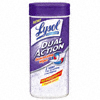 LYSOL DUAL ACTION SCRUB WIPES 12/28CT