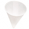 WTR CONE 4.25 OZ RL RIM PPR WHI 25/250