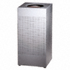 RECEPT OPEN TOP SQ 24 GL SLVR METALLIC