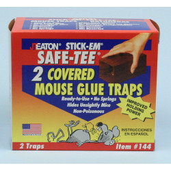 STICKEM MOUSE TRAP W-COVR 24-CS 144