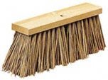 PALMYRA STALK STREET BROOM 16 IN WOOD BLOC