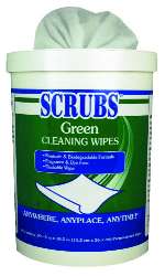 SCRUBBS, GREEN CLNING WIPES 6/90CT