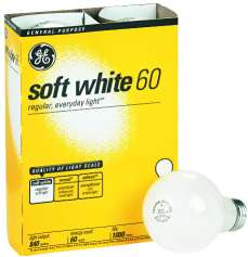 LIGHTBULB 75W WHI  4/PK