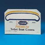 PREM TOILET SEAT CVR 1/2 FLD WHI 10/250