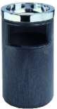 ASH URN/WASTE RECEPT BLA/CHRM