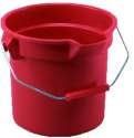 BRUTE RND BKT 14 GL WIDE POUR SPOUT RED6/C