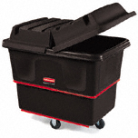 H-DTY CUBE TRUCK 1000 LB MAX 5IN CSTRS BLA
