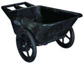 BIG WHEEL CART 7.5 CU FT 58X32.75X28.25 BL