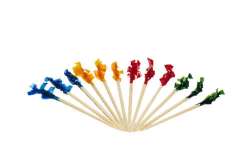 CLUB TOOTHPICKS W/ CELLOPHANE FRILL 10/100