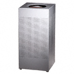 RECEPT OPEN TOP SQ 40 GL SLVR METALLIC