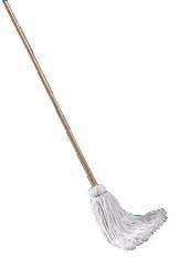 HNDL/DECK MOP 54X1.13 DIA WOOD 32 OZ CTTN