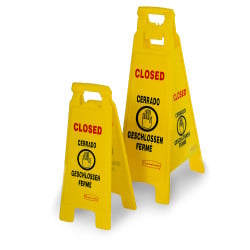RESTROOM CLOSED SIGN, R-M #6112-78