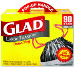 GLAD DRAWSTRING OUTDOOR BG 30GL 1.1MIL BLA