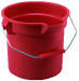 BRUTE RND BKT 14 GL WIDE POUR SPOUT RED6/C