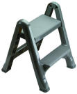 FLD 2-STEP STOOL 300 LB MAX GRA 3/CTN