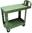 UTILITY 2 FLAT-SHELF CART 250 LB MAX PLAS