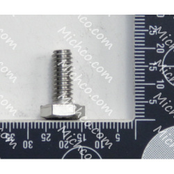 SCREW, HEX, .25-20 X 0.62, SS