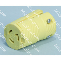 PLUG, TWIST LOCK NEMA L5-15R 15A 12