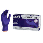 Ammex Medical Indigo Exam 3.0 Mil Nitrile Glove - Small AINPF42100