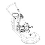 Manual Clarke Diamatic Concrete Polisher