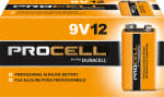 DuraCell ProCell "9 Volt" Batteries 12/Box 6Box/Cs