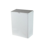Metal Wall Mount Sanitary Napkin White Receptical 250333000