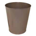 Round Metal Wastebasket, 28 qt., Desert Sage, 6 per CS