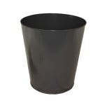 46 Qt. Round Metal Wastebasket - Gray