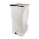 Step-On Receptacle, 21 Gallon, White, 1 per CS