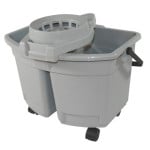 15-Qt. Plastic Divided Pail with Wringer
