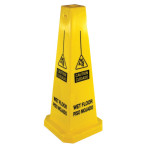 """Cuidado Piso Mojado/Caution Wet Floor"" Four-Sided Floor