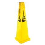 """Caution Only"" Four-Sided Floor Sign