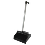 Lobby Plastic Dustpan Charcoal With L Shaped Handle #2602