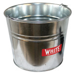 Galvanized Utility Pail, 10 Qt., 6 per CS
